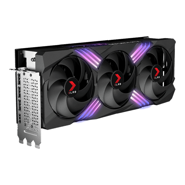 ⁦PNY RTX4080 SUPER 16GB XLR-8 RGB 3X FAN⁩ - الصورة ⁦3⁩