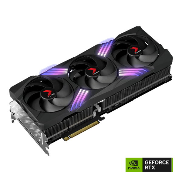 ⁦PNY RTX4080 SUPER 16GB XLR-8 RGB 3X FAN⁩ - الصورة ⁦4⁩