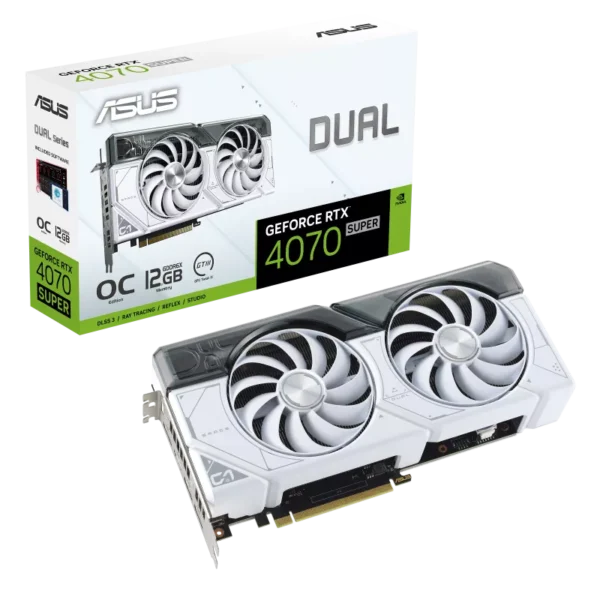 ASUS DUAL RTX4070 SUPER 12GB OC WHITE