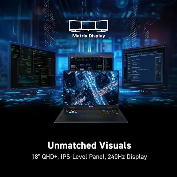 ⁦MSI VECTOR 18HX - R9 9950HX -RTX 5070TI⁩ - الصورة ⁦3⁩
